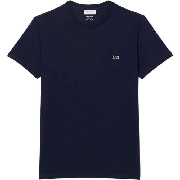Lacoste Heren T-shirt - Navy Blue - Maat L