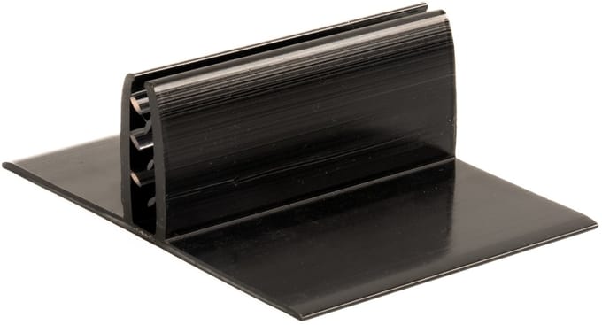 7,5cm - Zwarte PVC Houder / Standaard / Gripper Voet - Type: V4