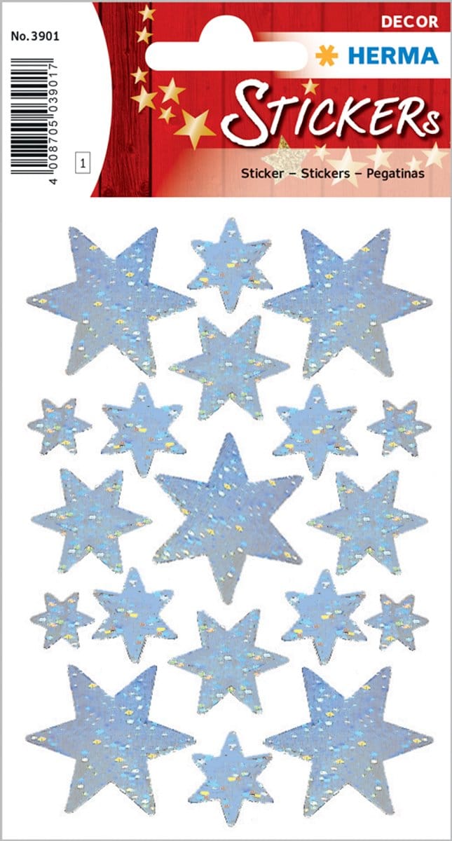 HERMA 3917 sticker Film Zilver Permanent 27 stuk(s)