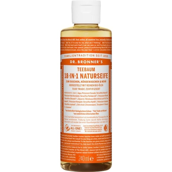 Dr. Bronner's Zeep 18-in-1 natuurlijke zeep Vloeibare Dames 240 ml