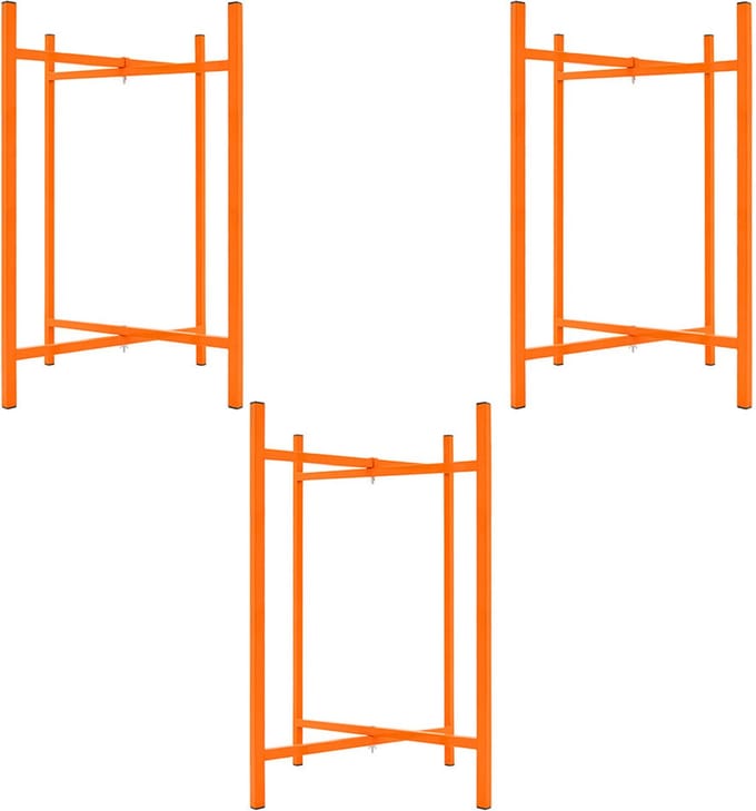 Opklapbare mortelstandaards - oranje - 750mm - set van 3