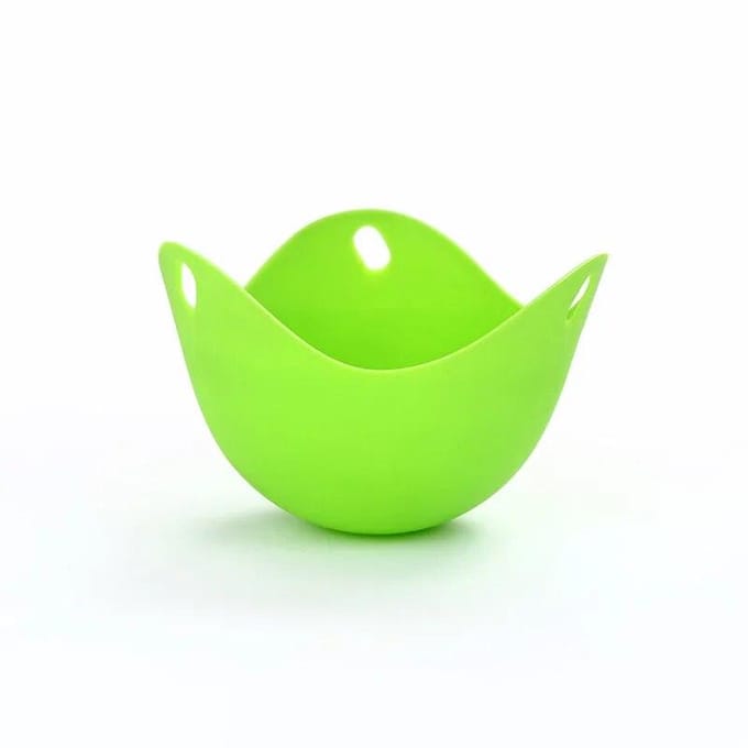 Pocher à œufs en Silicone, dosettes de braconnage, moule de poêle, outil de cuisine, 1 pièce vert