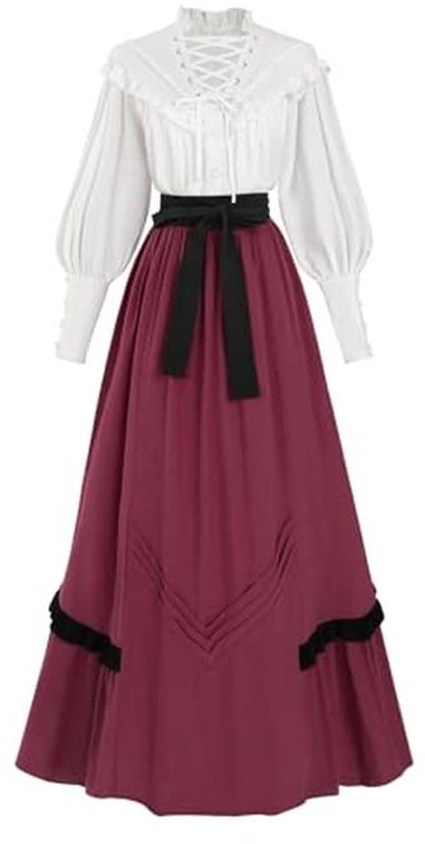Vrouwen Regency Kostuum Victoriaanse Jurk Tea Party Jurken