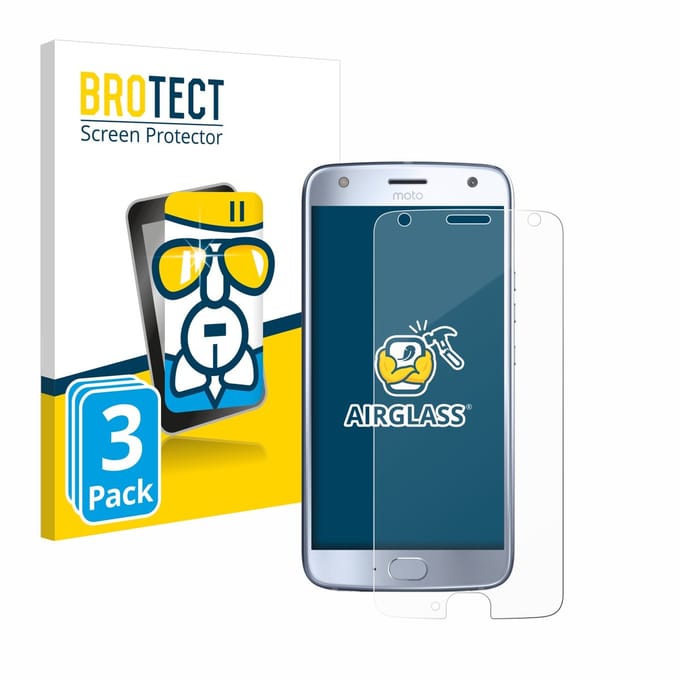 Screenprotector 3 Stuks voor Motorola Moto X4 Beschermglas transparant