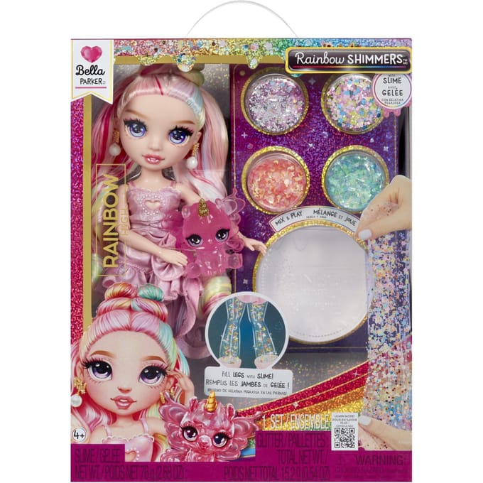 Rainbow High Rainbow Shimmers With Slime Fashion Doll Bella (Pink)