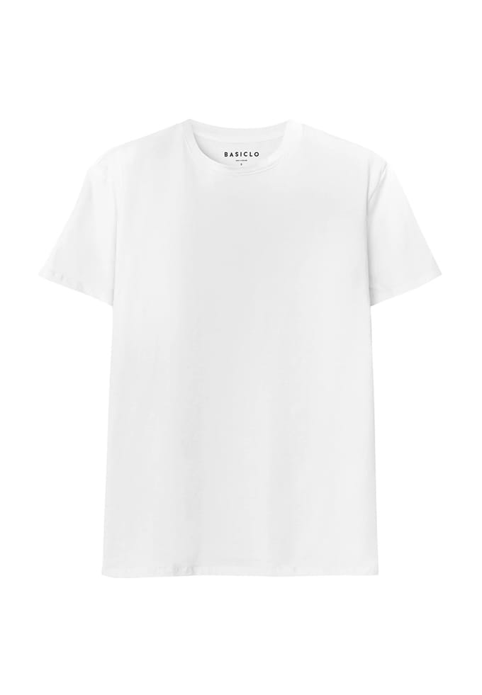 High Weight Premium Crew Neck T-shirt WIT