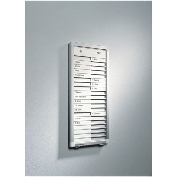 Planbord »Aan-/afwezigheidsplanner PROFESSIONAL 7-622100« voor 10 personen