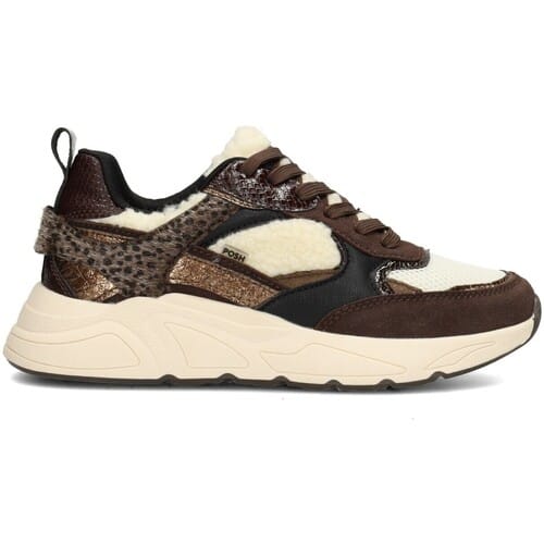 POSH by Poelman CARO Dames Sneakers - Bruin
