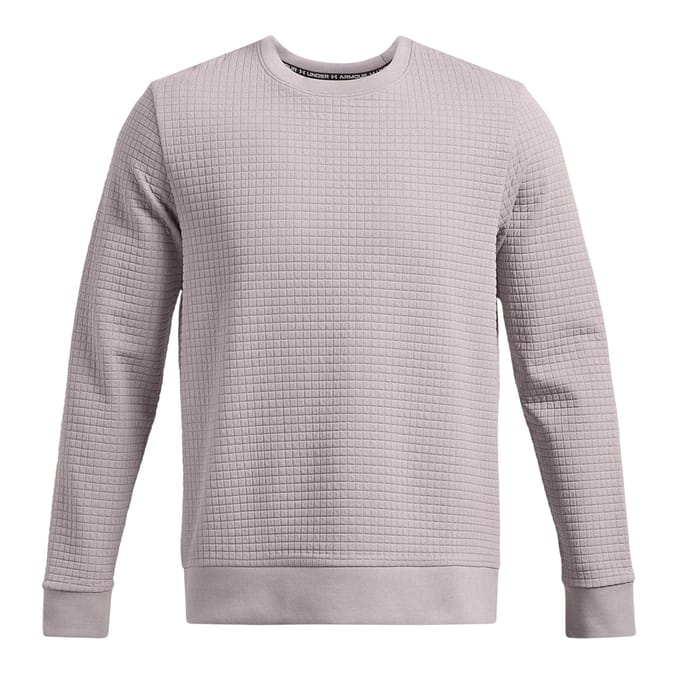 Under Armour Heren-trui met vierkante hals (Grijs)