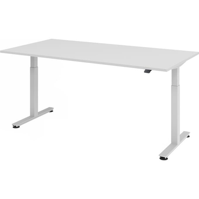 XMST 2E S | Bureau - Grijs 200 x 100 Tafelhoogte I Elektrisch in hoogte verstelbaar