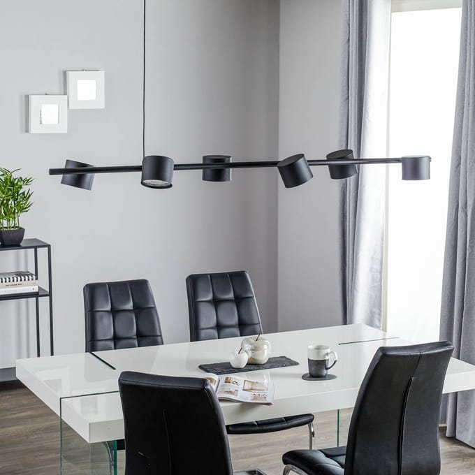 Aldex BOT VI Hanglamp Zwart Metaal 6x GU10 1047K