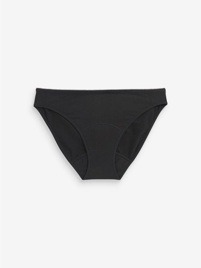 Next - Dames - Katoenen menstruatieslip voor medium vloeien - Zwart