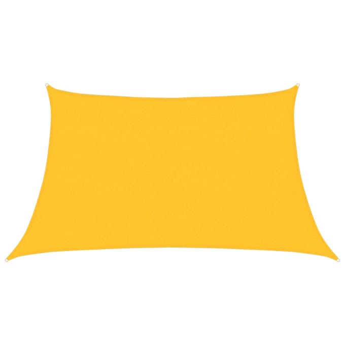 vidaXL - Zonnezeil - 160 - g/m² - 3/4x2 - m - HDPE - geel