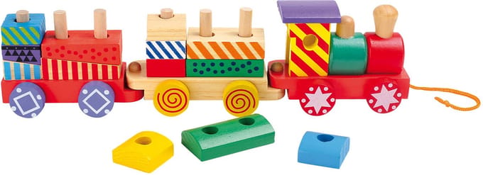 Small Foot - Wooden Stacking Blocks Train 16dlg.