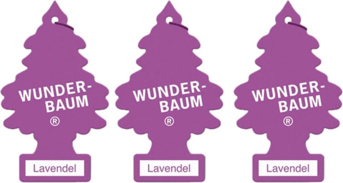 Wunderbaum Luchtverfrisser - Auto - Wonderboom - Lavendel - 3 Stuks