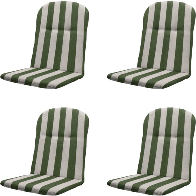 Madison kuipstoelkussen hoge rug amora - 45x45x3,5cm set van 4