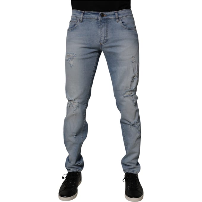 Slim Fit Versleten Jeans