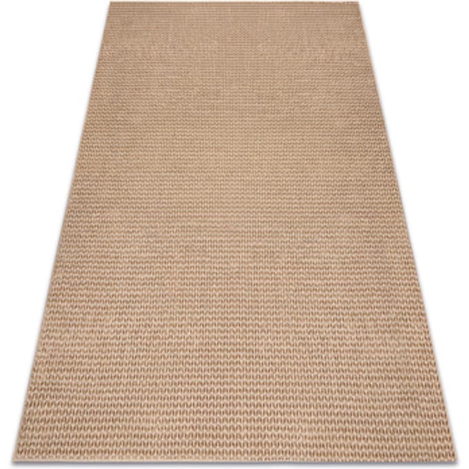 Kleden Rugsx Tapijt AURA E9787 beige - Visgraatpatroon, chevron 80x150 cm