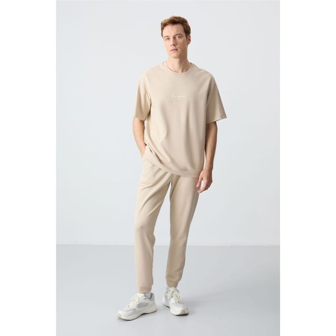 Heren Oversized T-shirt en Broek Set