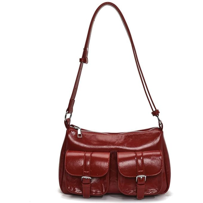 Modetas Dames Nieuwe Schoudertas Messenger rood