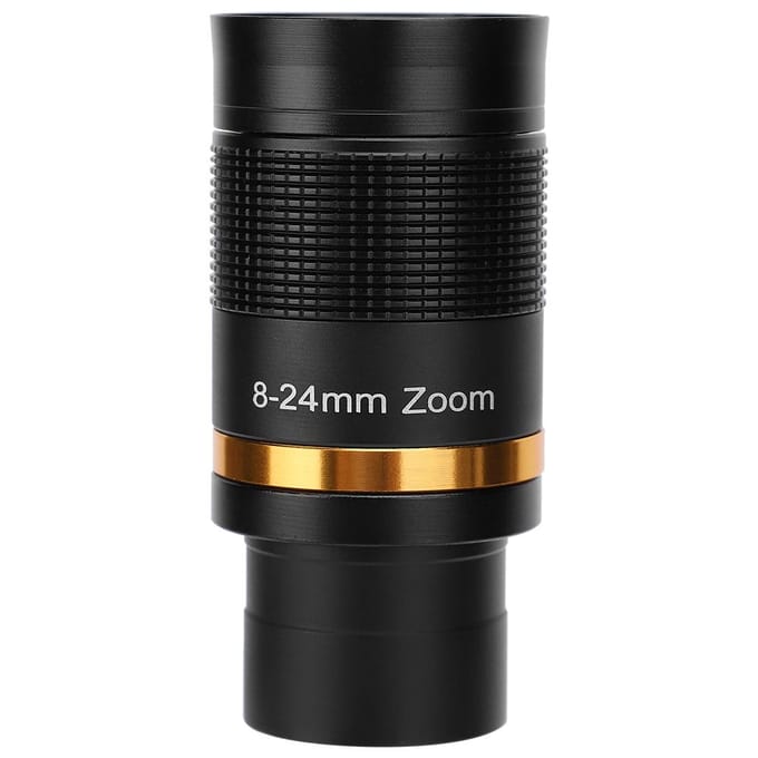 Astronomische Telescoop 8‑24mm Continue Zoom Oculair Observatie 1.25inch31.7mm Zwart gray