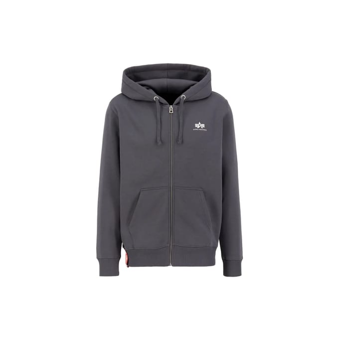 Hooded sweatshirt met rits Alpha Industries Basic