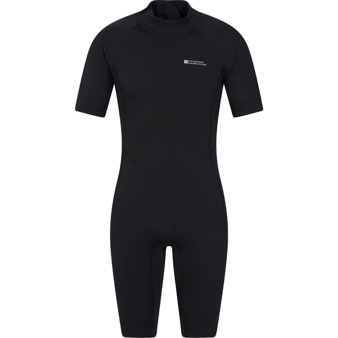Mountain Warehouse Heren kort wetsuit (Zwart)