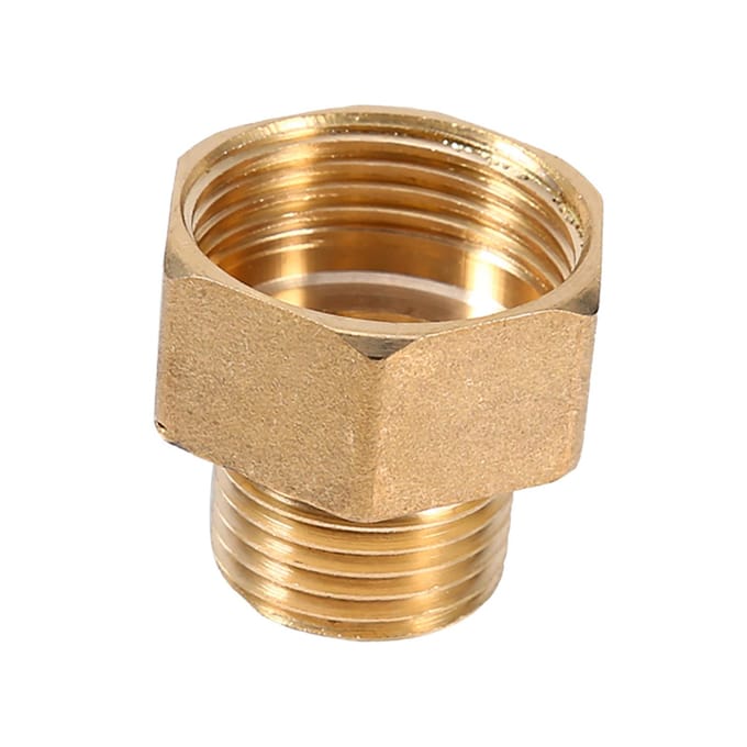 1 stuks Messing Waterleiding Zeskant Bus Reducer Adapter 1 2BSPT Buiten en 3 4BSPT Binnen Schroefdraad