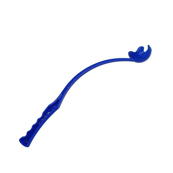 Handmatige Hondenbal Werper met Bal Ergonomisch Handvat Interactieve Hondentennisbal Werper voor Buiten blauw