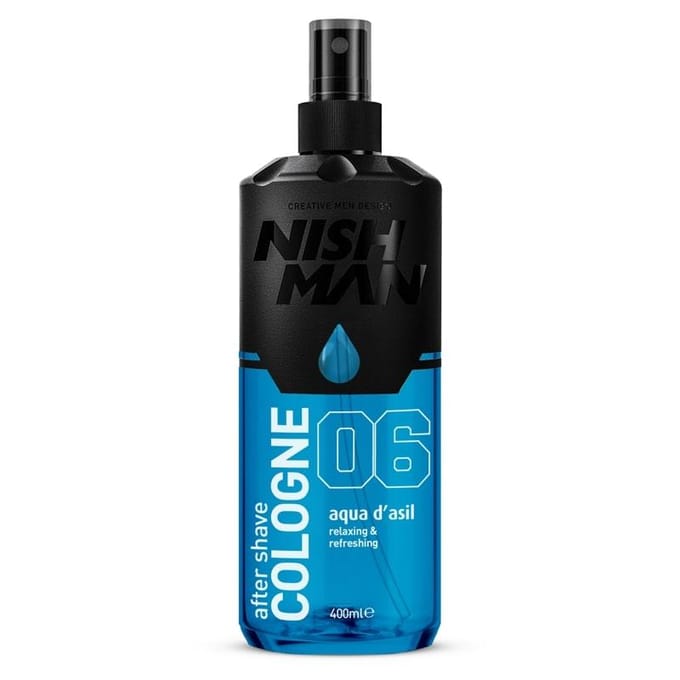 Nishman Aqua D'asil Aftershave Cologne 400 ml - Verfrissende Barber Cologne