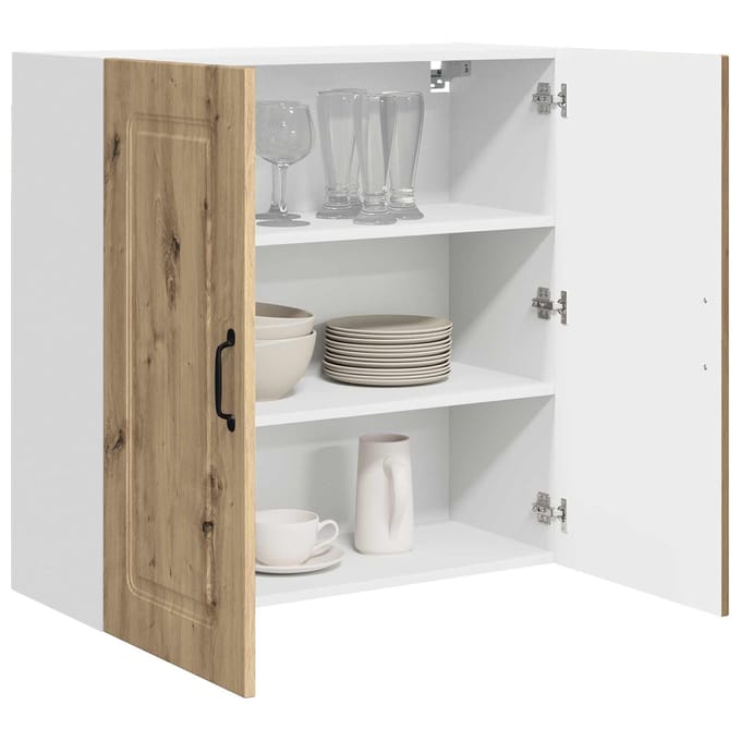 vidaXL - Vaatwasserpaneel - Kalmar - Artisan - Eiken - 80 - x - 31 - x - 80 - cm