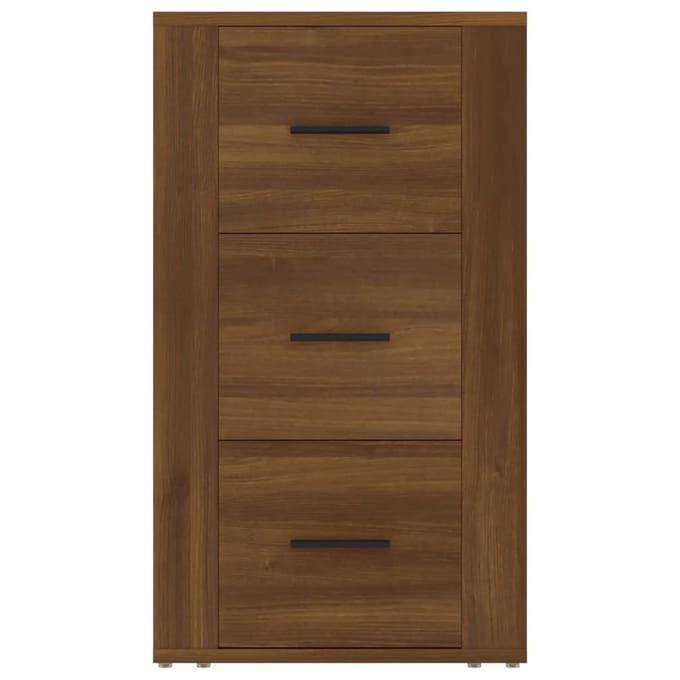 vidaXL - Dressoir - 40x33x70 - cm - bewerkt - hout - bruin - eikenkleur