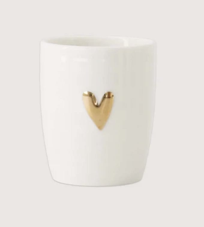 Espresso Mok Hart white/gold Zusss