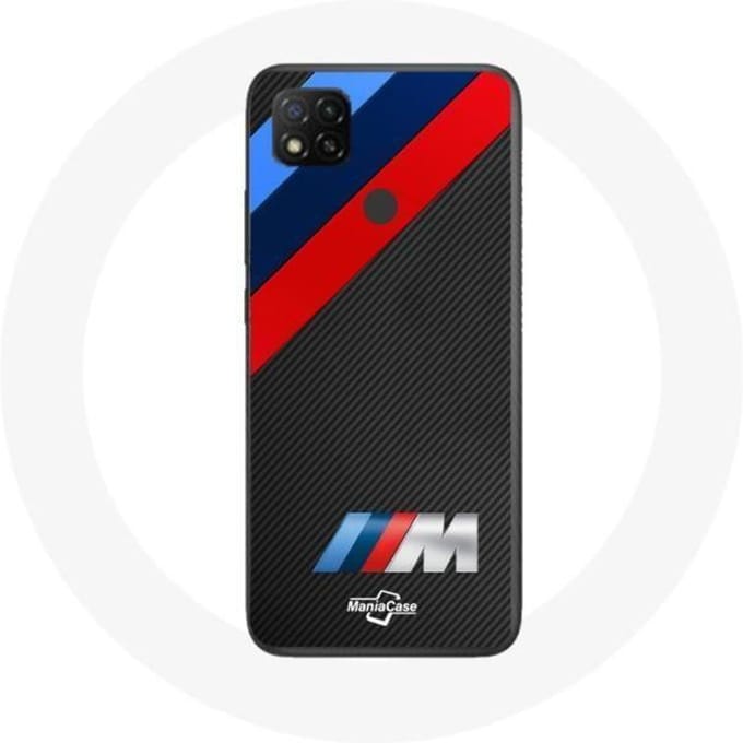 Coque Xiaomi Redmi 9C BMW M Logo carbone