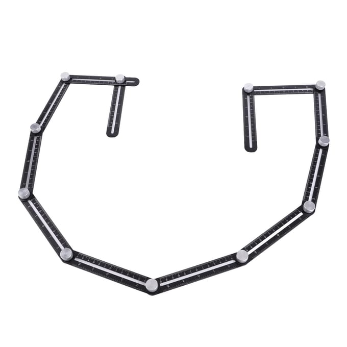 Localisateur de trous Acier Règle de mesure multi-angles Portable Universel Mur Carrelage Sol Guide de perçage Outil