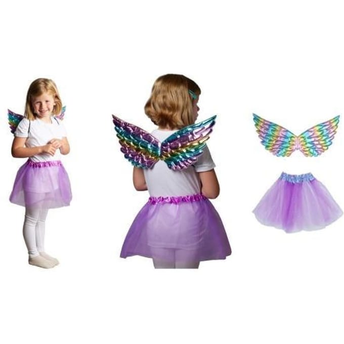 Dress-Up Set Rainbow Wings Feestkleding