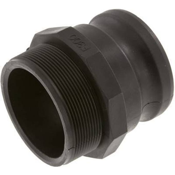 Camlock DN 75 (3'') Koppeling PolypropyleenR 3'' met buitendraad Type F MIL-C-27487