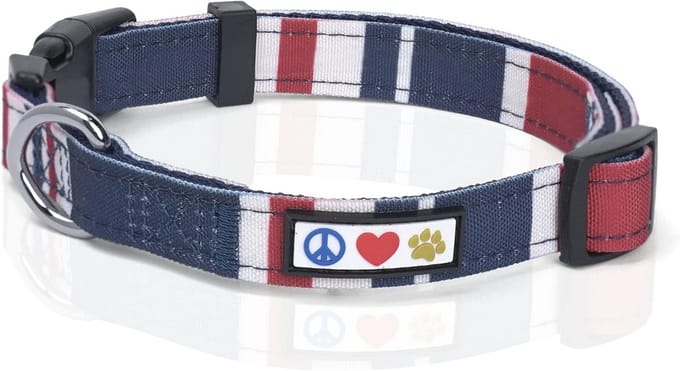 Multicolor hondenhalsband voor middelgrote honden - Ergonomisch en stijlvol