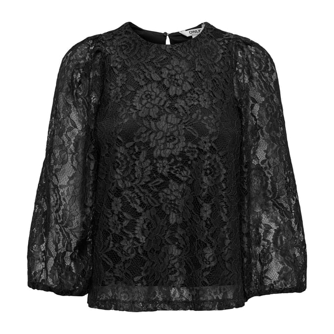 Only Lavella Ballon Lace Top Dames - Maat S