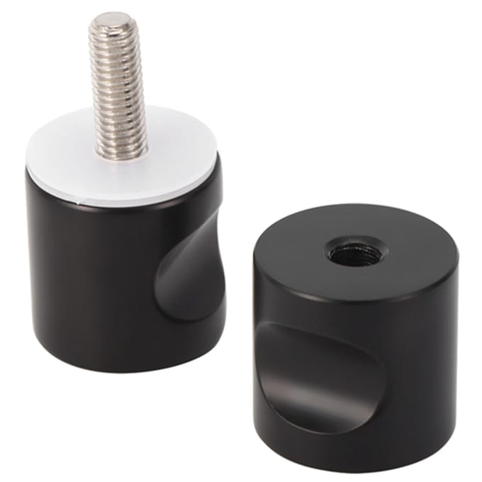 Aluminiumlegering Enkel Gat Glazen Deurklink Hardware voor Thuis Badkamer Vitrine Doucheruimte