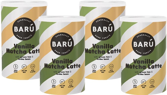 BARÚ Vanilla Matcha Latte - Instant Theepoeder - 4 x 250g - 64 porties