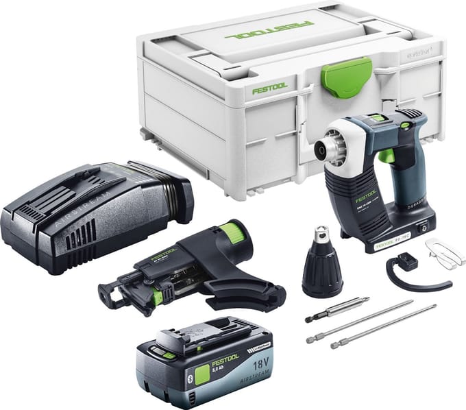 Festool DURADRIVE DWC 18-4500 Basic accuschroevendraaier 18 V 14 Nm borstelloos + 1x accu 8.0 Ah + snellader + systainer