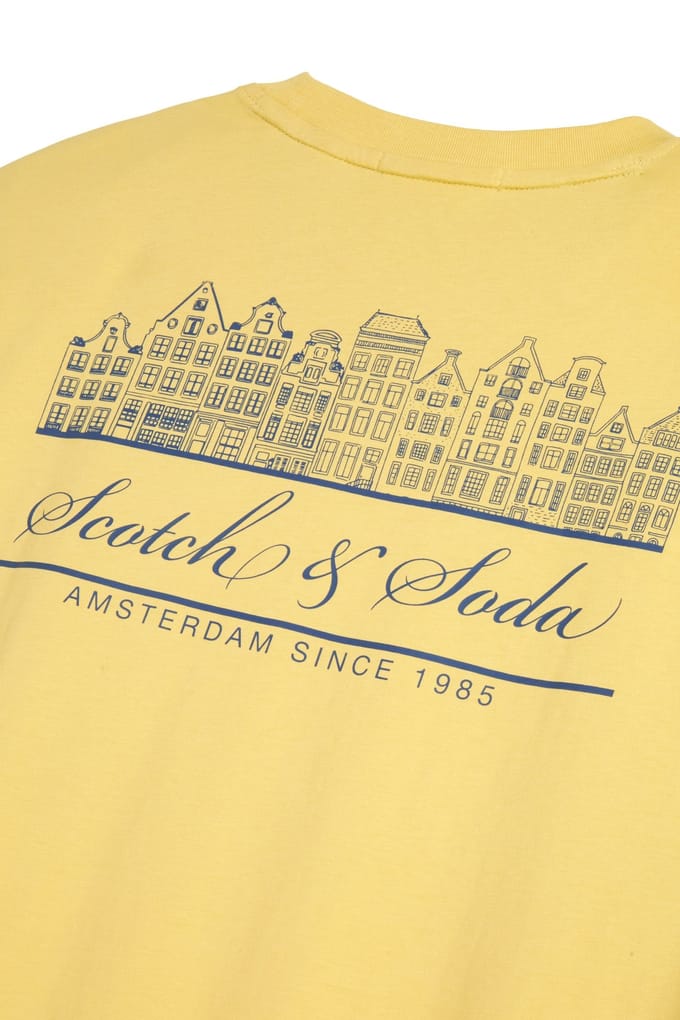 Scotch & Soda Ss Graphic Tee Raffia Größe: S | Bedruckte T-Shirts Outlet | Herren