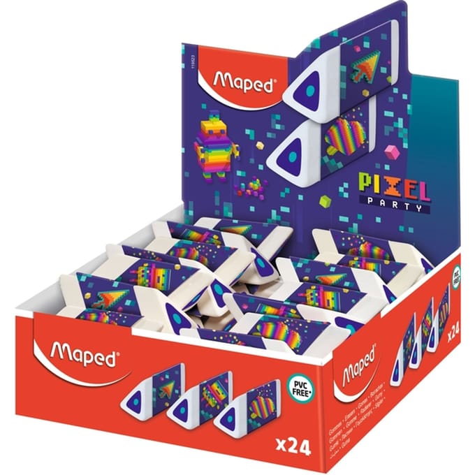 Gum Maped Pixel Party Pyramid display à 24 stuks