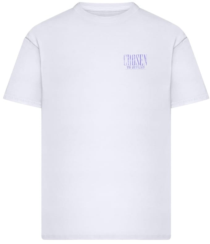 Mister Tee - Chosen To Defend Oversize Heren Tshirt - S - Wit
