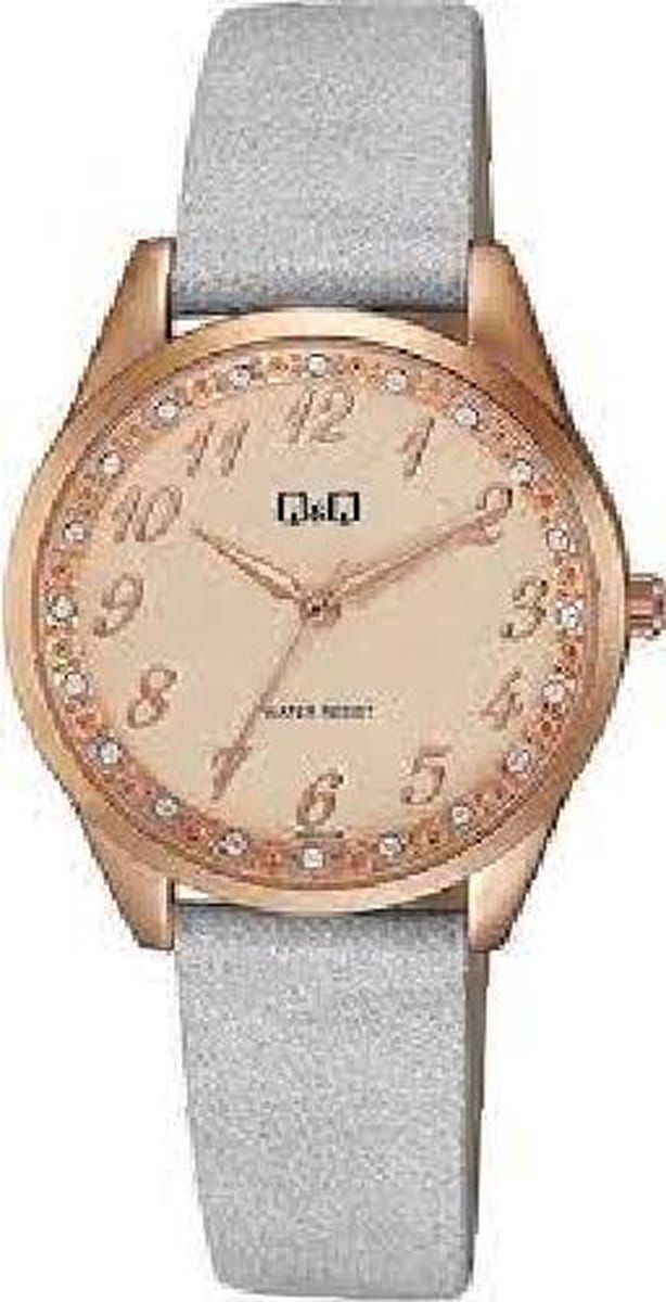 Q&Q by Citizen - qc07j105y dames horloge - 35 mm - rosé