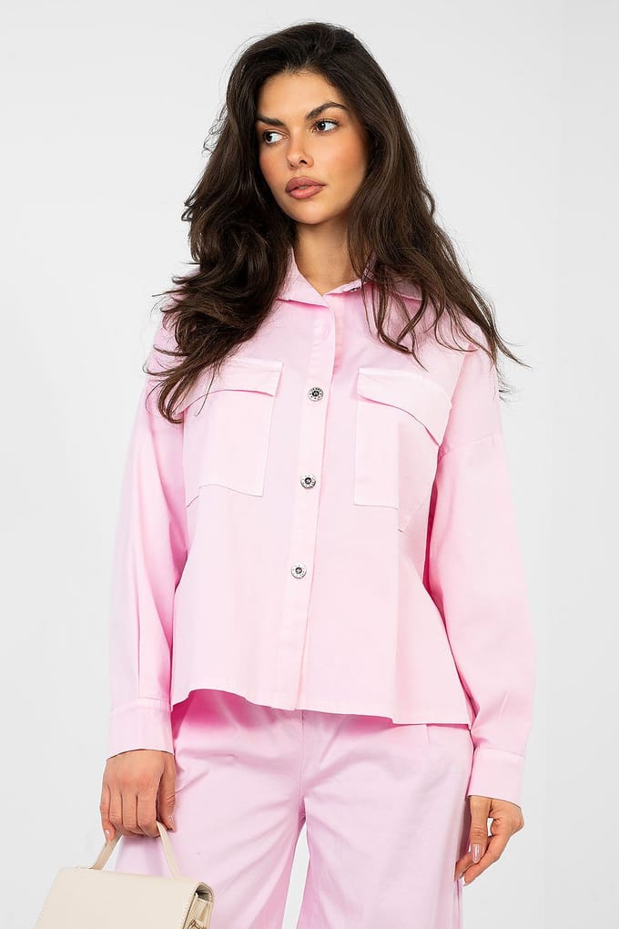Arden Utility Shirt - Roze / One Size