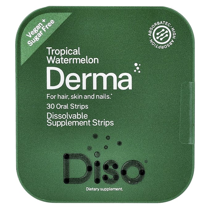 Diso, Derma, Tropische Watermeloen, Mondstrips, 30 Stuks