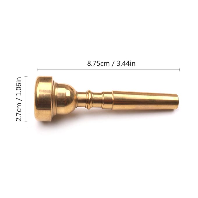 Trompet Mondstuk Muziekinstrument Accessoires Verguld 7C 5C goud
