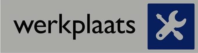 Informatiebord | Werkplaats | 165 x 44 mm